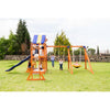 Wooden Swing Set Kids Playing