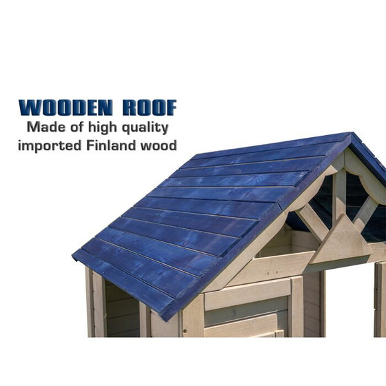 Kids Wooden Cubby House Roof