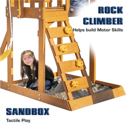 North Peak Wooden Swing Set