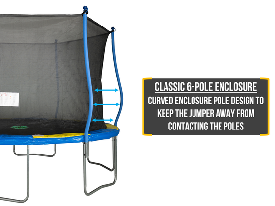 12ft Trampoline with Steel Enclosure and Flash Litezone